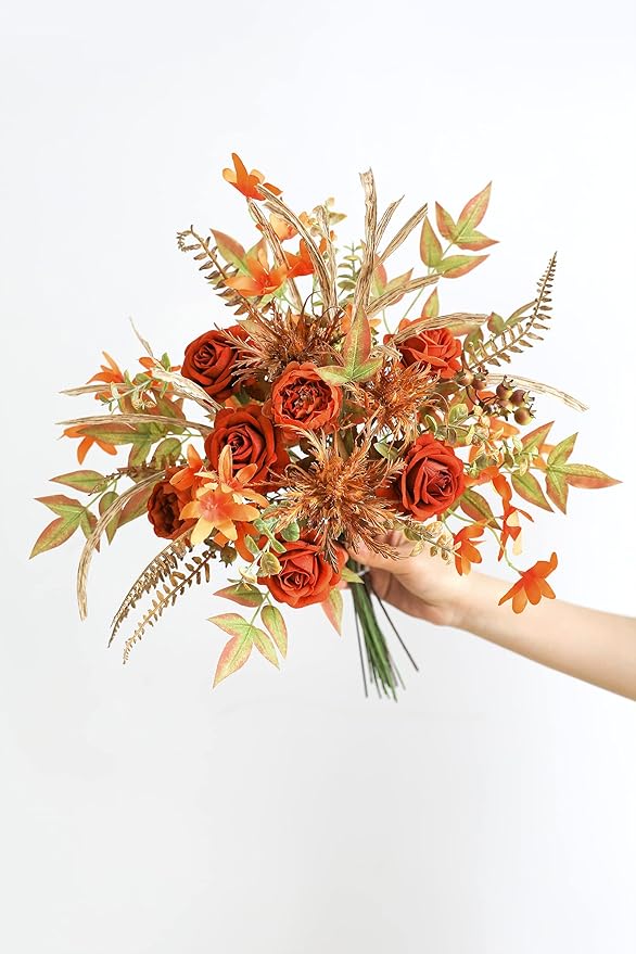 Serra Flora Artificial Greenery Stems Box Set,(Pack of 44pcs) with 7 Kinds of Faux Greenery Picks Filler for DIY Bridal Bouquets Wedding Floral Arrangement Table Centerpieces
