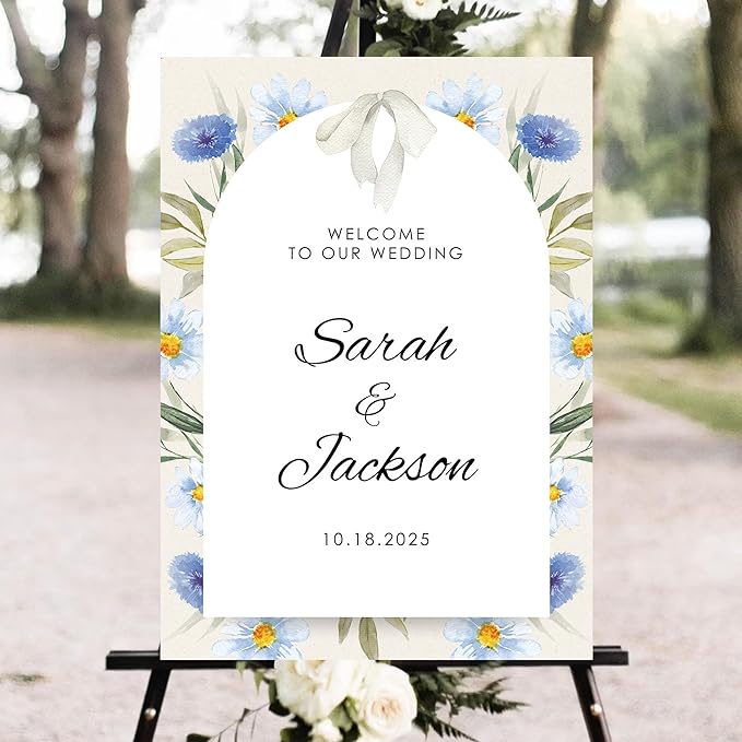 Personalized Wedding Welcome Sign, Welcome Wedding Sign, Welcome To Our Wedding Sign, Wedding Signs For Reception, Custom Wedding Welcome Sign Board, Wedding Signs, Welcome Wedding Outdoor Sign #9