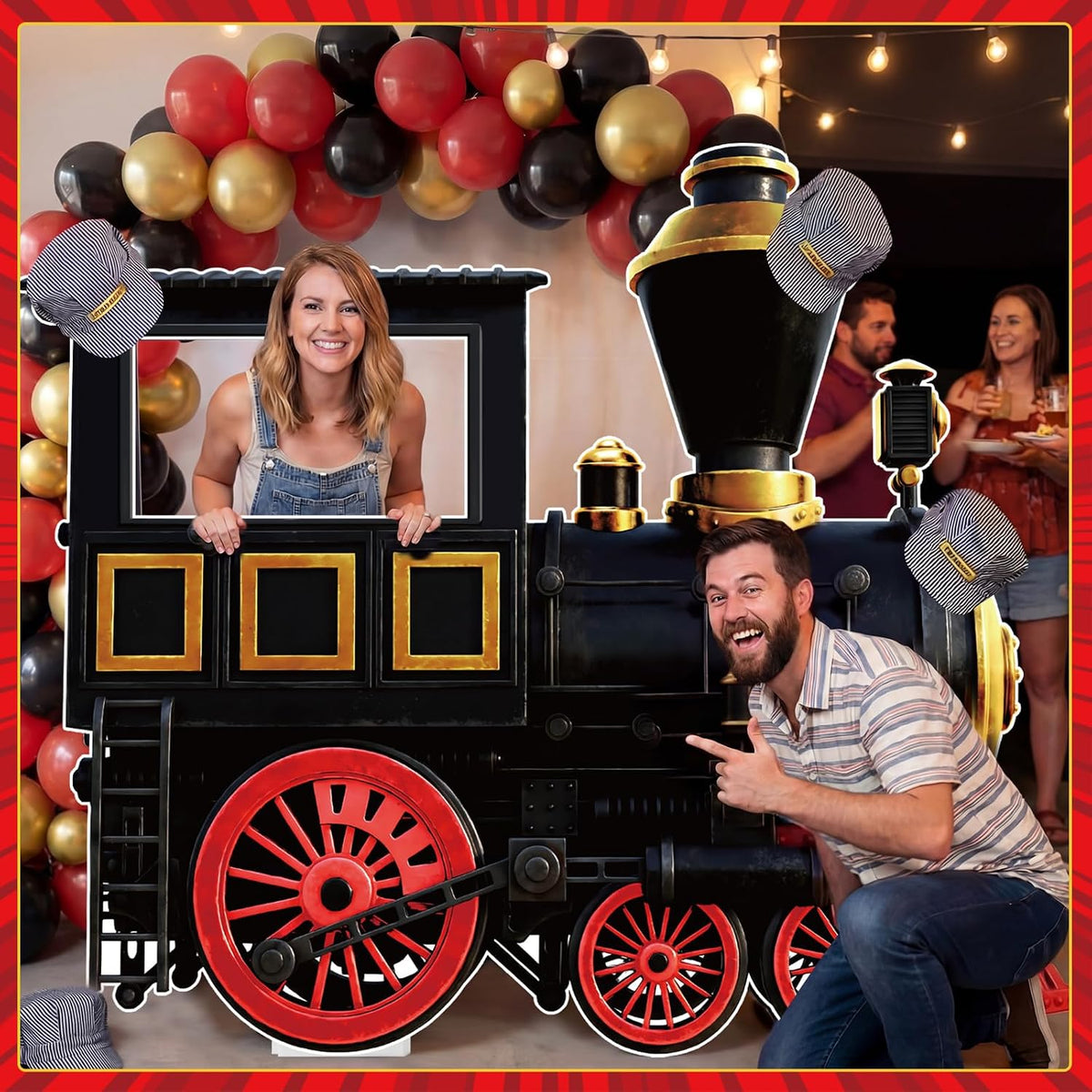 Capoda Life Size Cardboard Cutout Standee 43x59 in, Kt Foam Board Locomotive ...