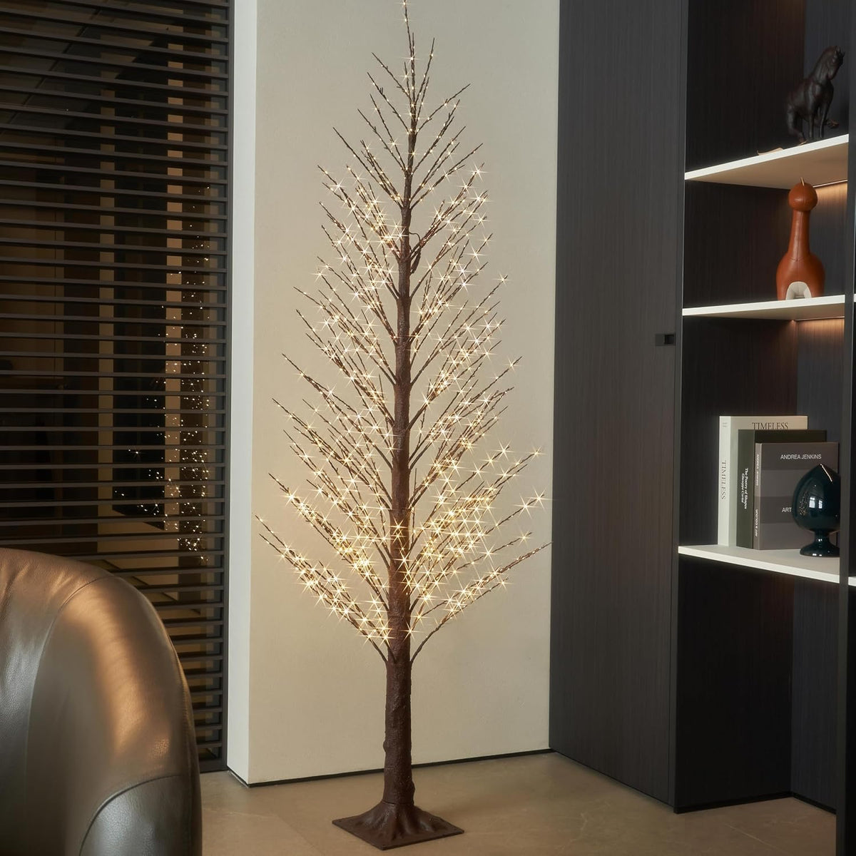baolitvine lighted brown alpine tree 6ft christmas tree, main product view