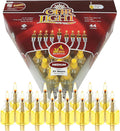 Ner Mitzvah Pre - Filled Menorah Oil Cup Candles, Hanukkah Ohr Lights, 100% Olive Oil with Cotton Wick in Glass Cup - Medium (Pack of 44) Burns Approx. 2 1/2 Hrs