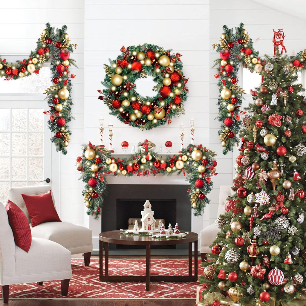 wanna-cul pre-lit 9ft christmas garland with lights 50, package contents