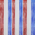 3 Pack Foil Fringe Backdrop - Red&White&Blue Shiny Tinsel Curtains for Party Decoration/Photo Booth Props - 3.3x8.2 FT Metallic Foil Backdrop for Birthday, Wedding, Graduation, Christmas.