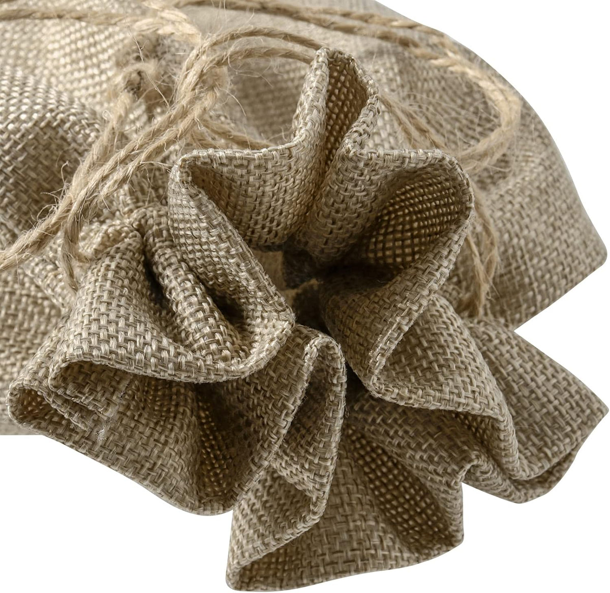 mouyat 30 pcs 10 x 14 inch burlap, close-up detail