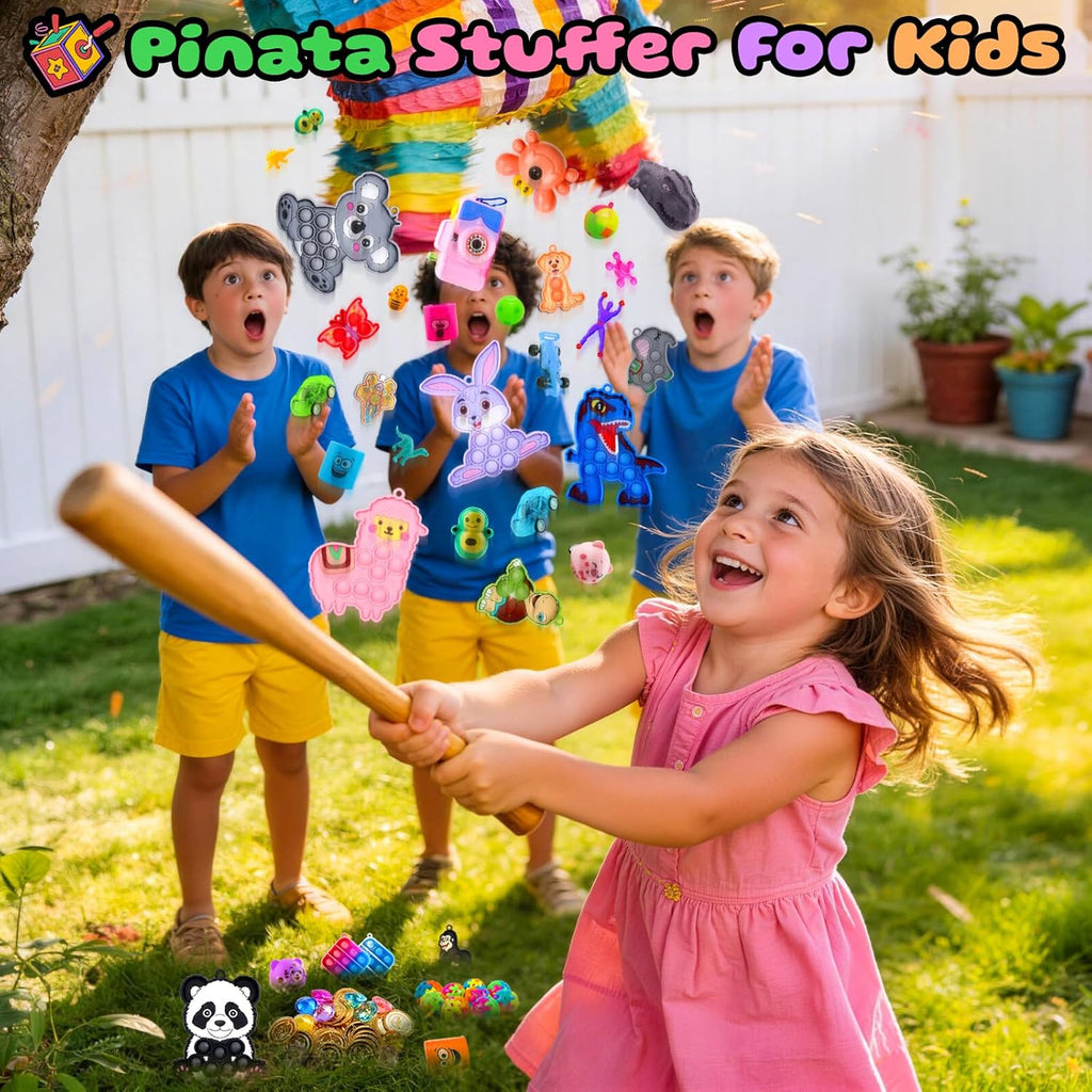 Kiss Monkey 640 PCS Party Favors for Kids, Fidget Toys Bulk, Prize Treasure Box Toys for Classroom, Goodie Bags Stuffers for Kids, Pinata Stuffers for Kids, Birthday Gifts, Carnival Prizes