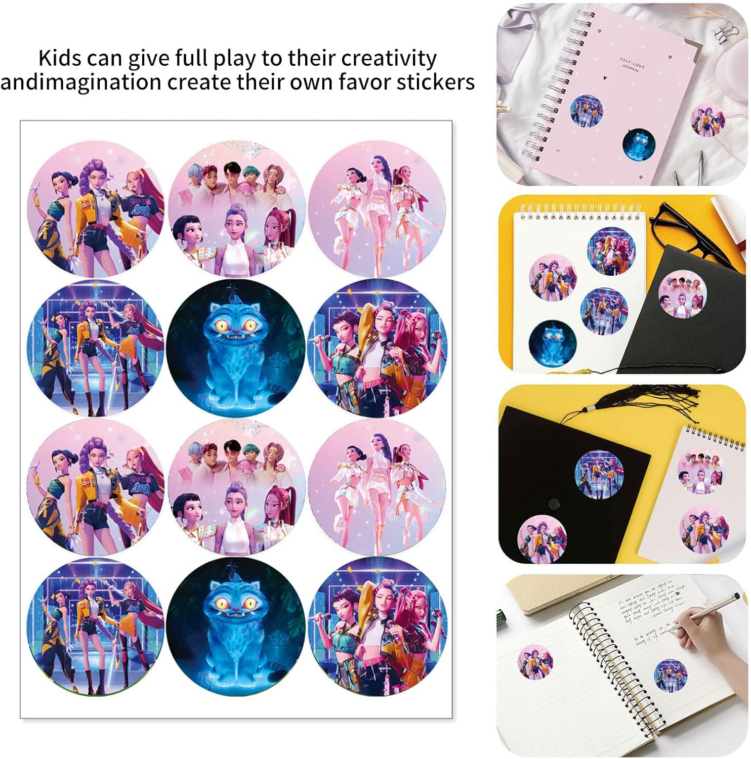 36 Pcs Cartoon Birthday Invitations, Anime Theme Birthday Party Invitations, Includes 12 invitation cards, 12 envelopes, and 12 stickers.