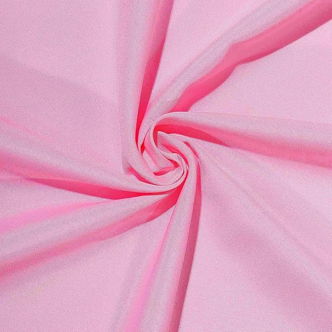 Efavormart 70" Premium Square Polyester Tablecloth for Wedding Kitchen Dining Events - Pink