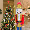 60" 5ft tall life-size large/giant red christmas wooden, main product view