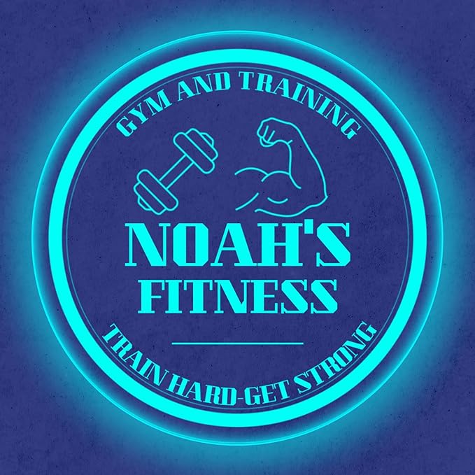 Custom Gym LED Sign – Personalized Color Changing Acrylic Wall Decor for Home Gym, Workout Room, or Man Cave (Gym, 20 INCHES)