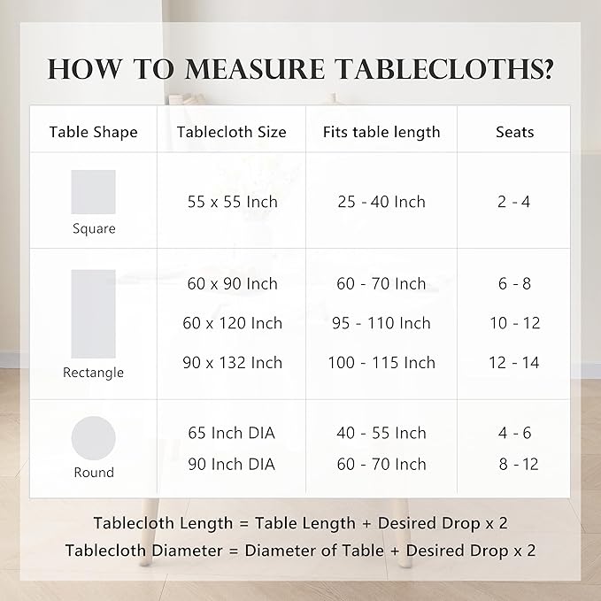 100% Pure French Linen Tablecloths,90Inches Round Table Clothes for Dining,Parties,Picnic,Events,Weddings and Restaurants (RO-White, Round - 90 Inch Dia)