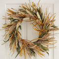 22in fall harvest grain wheat farmhouse wreaths for, main product view