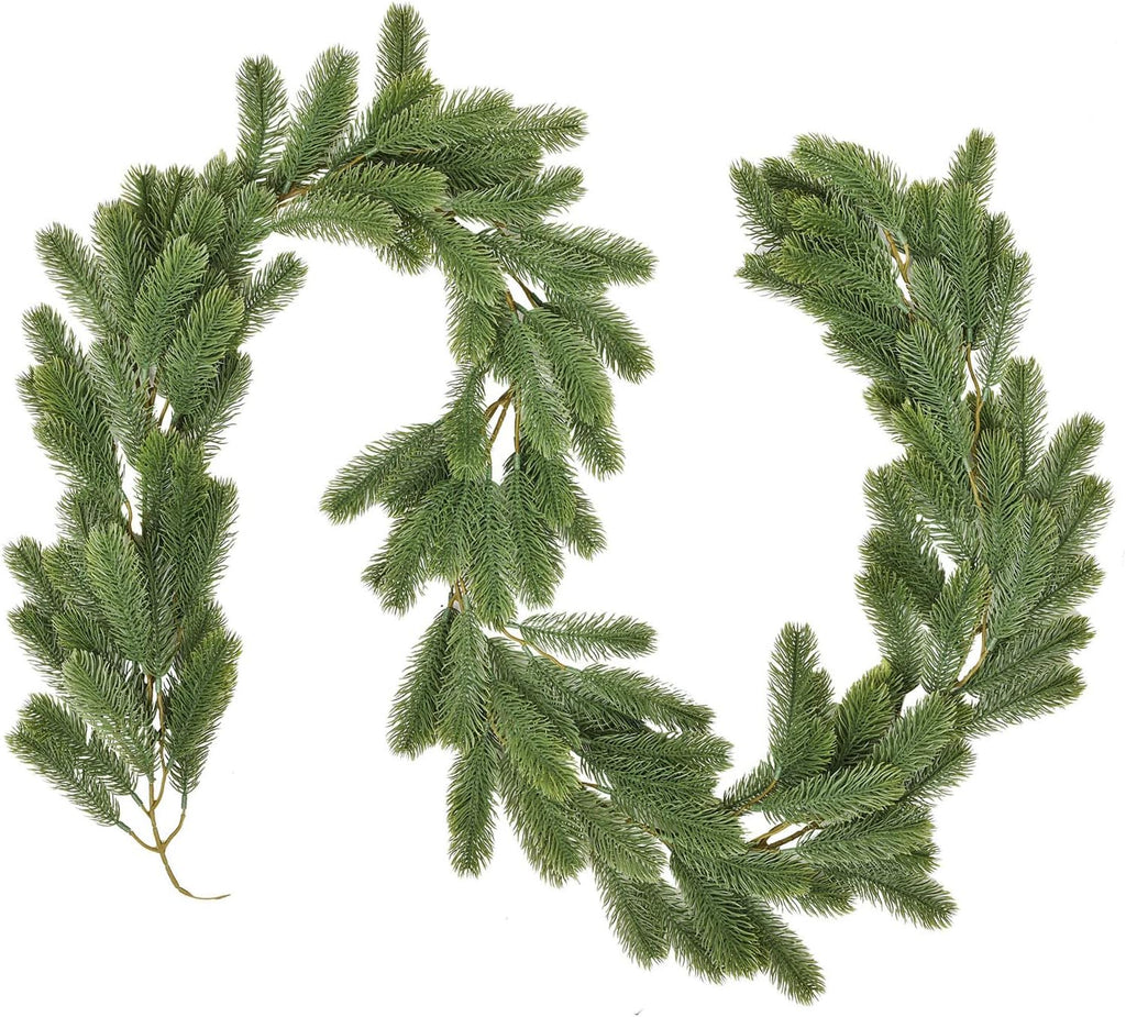 6ft christmas garland, artificial pine garland holiday decor, main product view
