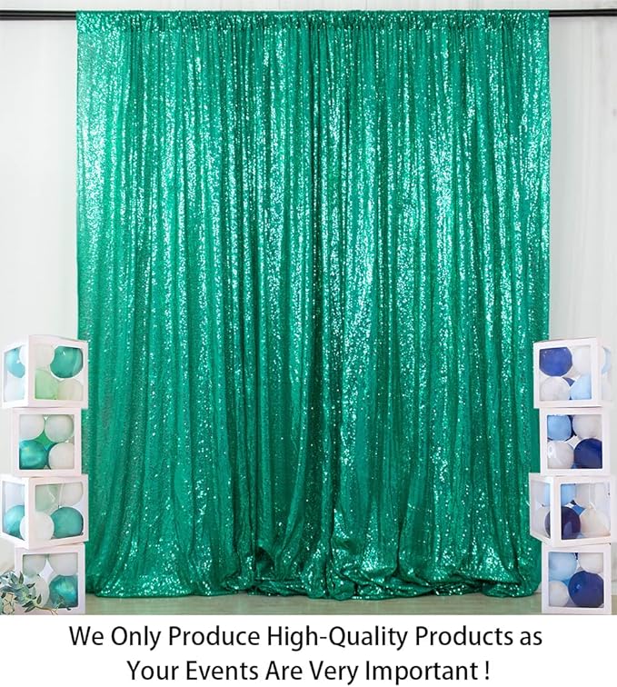 ShinyBeauty 10x10FT Green Sequin Backdrop | Grinch Christmas Photo Background | Sparkly Glitter Backdrop for Photography, Wedding, Party, and Baby Birthday Events