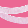 KatchOn, White Iridescent Fringe Banner - 6.5 Feet, Pack of 2 | Iridescent Fringe Garland for Bachelorette Party Decorations | Iridescent Tinsel Garland for Halloween Decor, Christmas Decorations