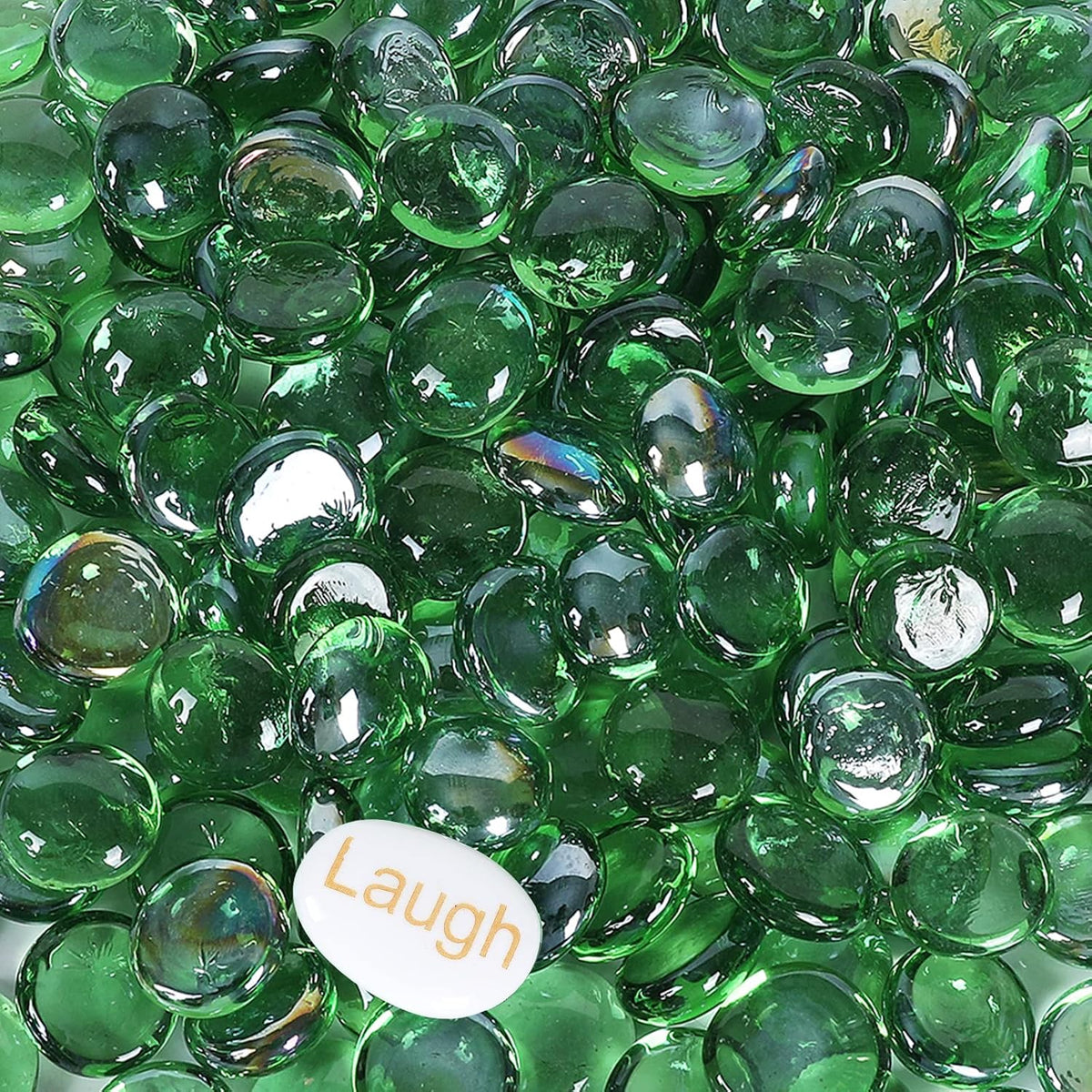 11lb fire glass beads flat glass marbles for, main product view