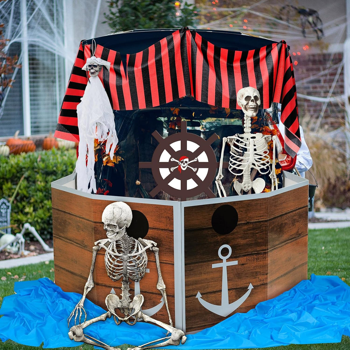 Fanfanwin Halloween Trunk or Treat Car Decorations Kit, Retro