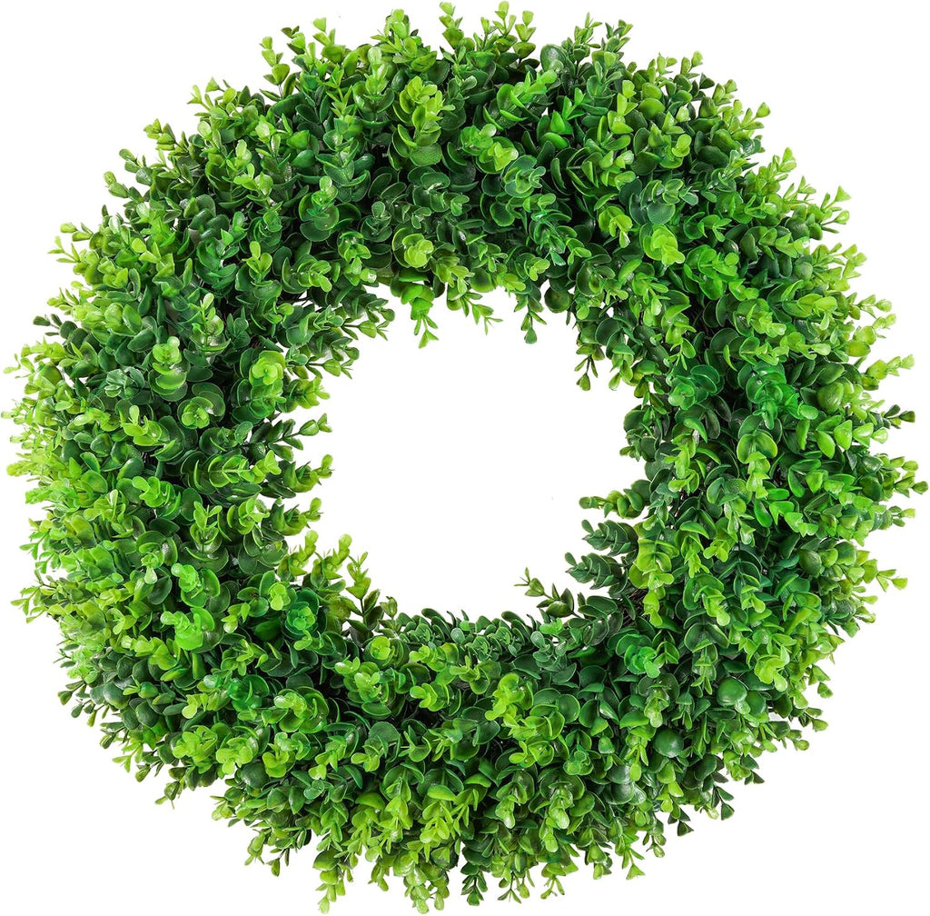 ddhs large boxwood wreath front door 24'' artificial, main product view