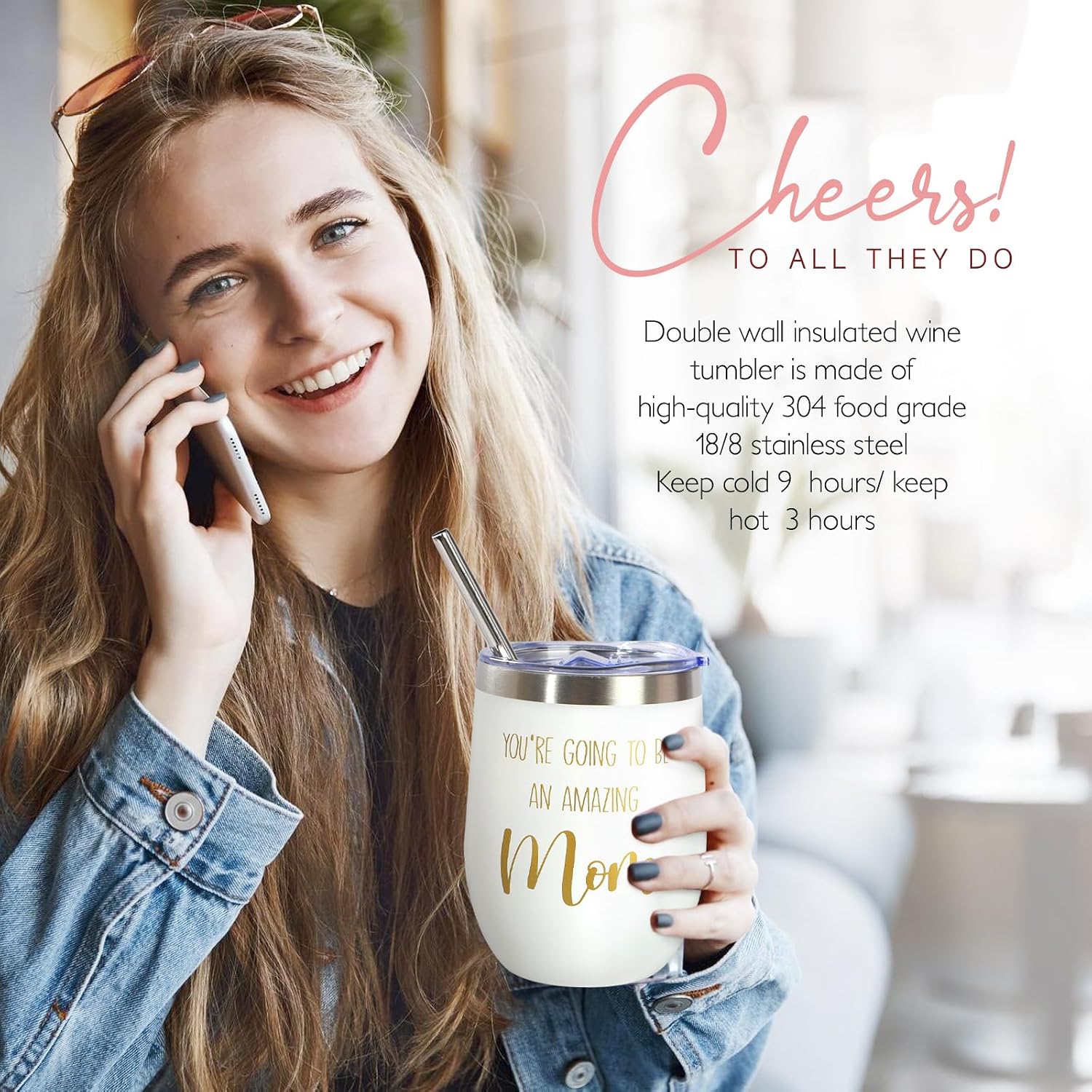 New Mom Gifts for Women, Pregnancy Gifts for Expecting Mom, new Mom Care Package After Baby, Mothers Day Mom to Be Gift Mama Must Haves with Affirmation Cards Candle for Self Care After Birth (Pink)