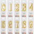 PHD CAKE 10-Count 0-9 Gold Number Birthday Candles, Number One Birthday, Gold Number Candles, Party Celebration, Baby Showers
