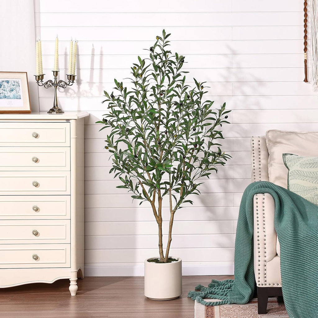 verinatural 5ft olive trees artificial indoor with remote, package contents