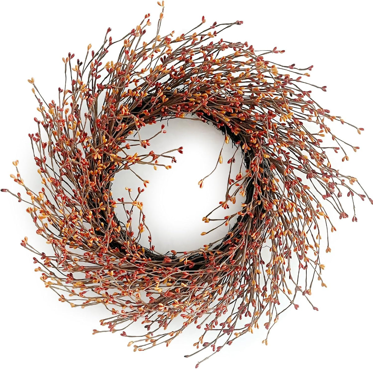 24 inch fall wreath for front door full, main product view