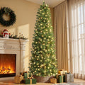 shareconn prelit artificial pencil christmas tree 6ft &, main product view
