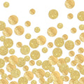 Golden Confetti Glitter Scatter Table Decoration Surprise Paper Craft Birthday Party Anniversary Supplies Bridal Baby Shower Party Wedding Gift Circle Dots Decor 100 Pcs