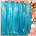 ShinyBeauty Turquoise Sequin Backdrop 10FTx10FT Photo Backdrop for Wedding Aqua Sparkle Drapes for Photograph Glitter Curtain for Shimmer Fabric Background