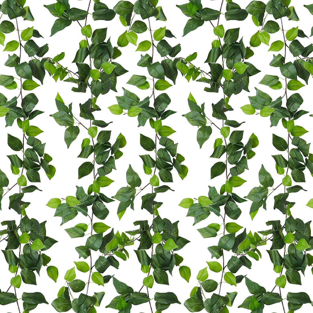 recutms 6pc fake vines artificial ivy garland silk, main product view