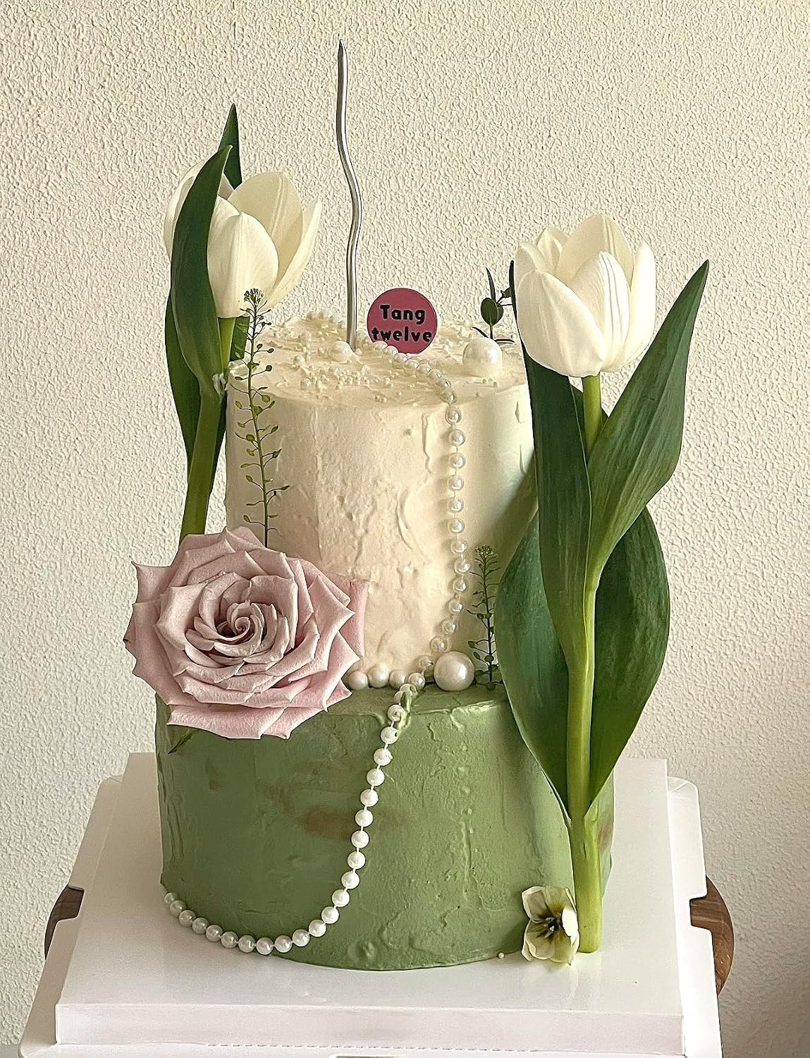 2 Tiers 4" 6" Fake Cake 4 Inch Tall Fake Birthday Cake Rounds Styrofoam Cake Dummies Set for Birthday, Wedding, Baby Shower Display