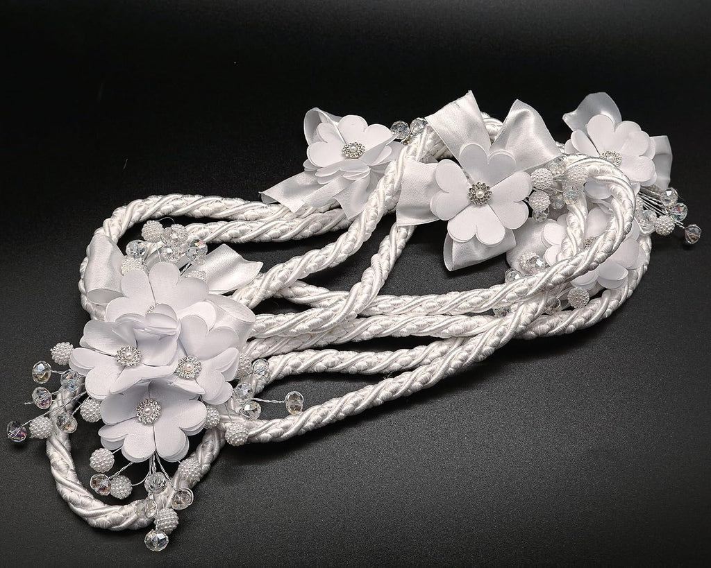 Lassos Boutique Ivory White Wedding Lasso Rope Traditional Lazo Cord (White)