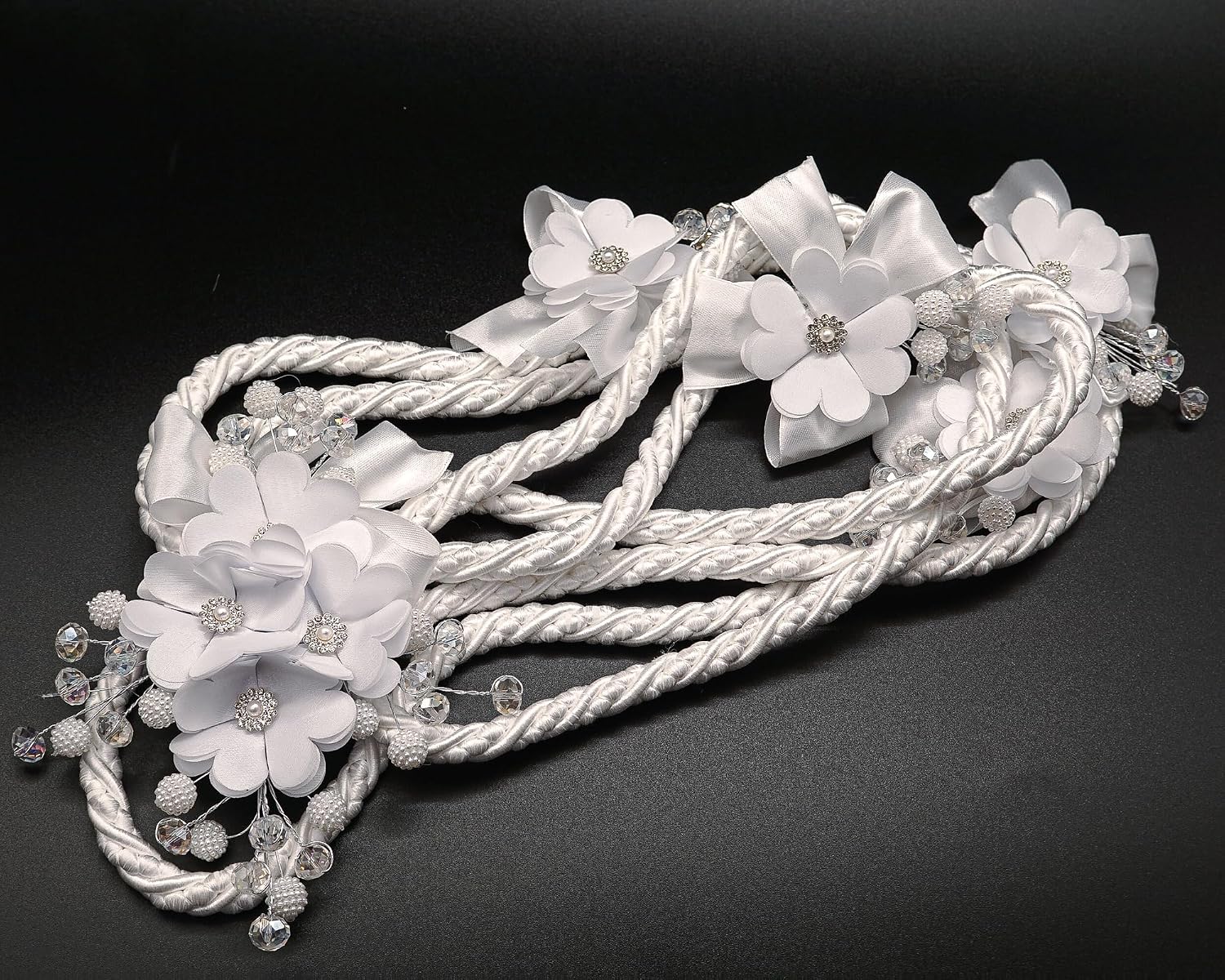 Lassos Boutique Ivory White Wedding Lasso Rope Traditional Lazo Cord (White)