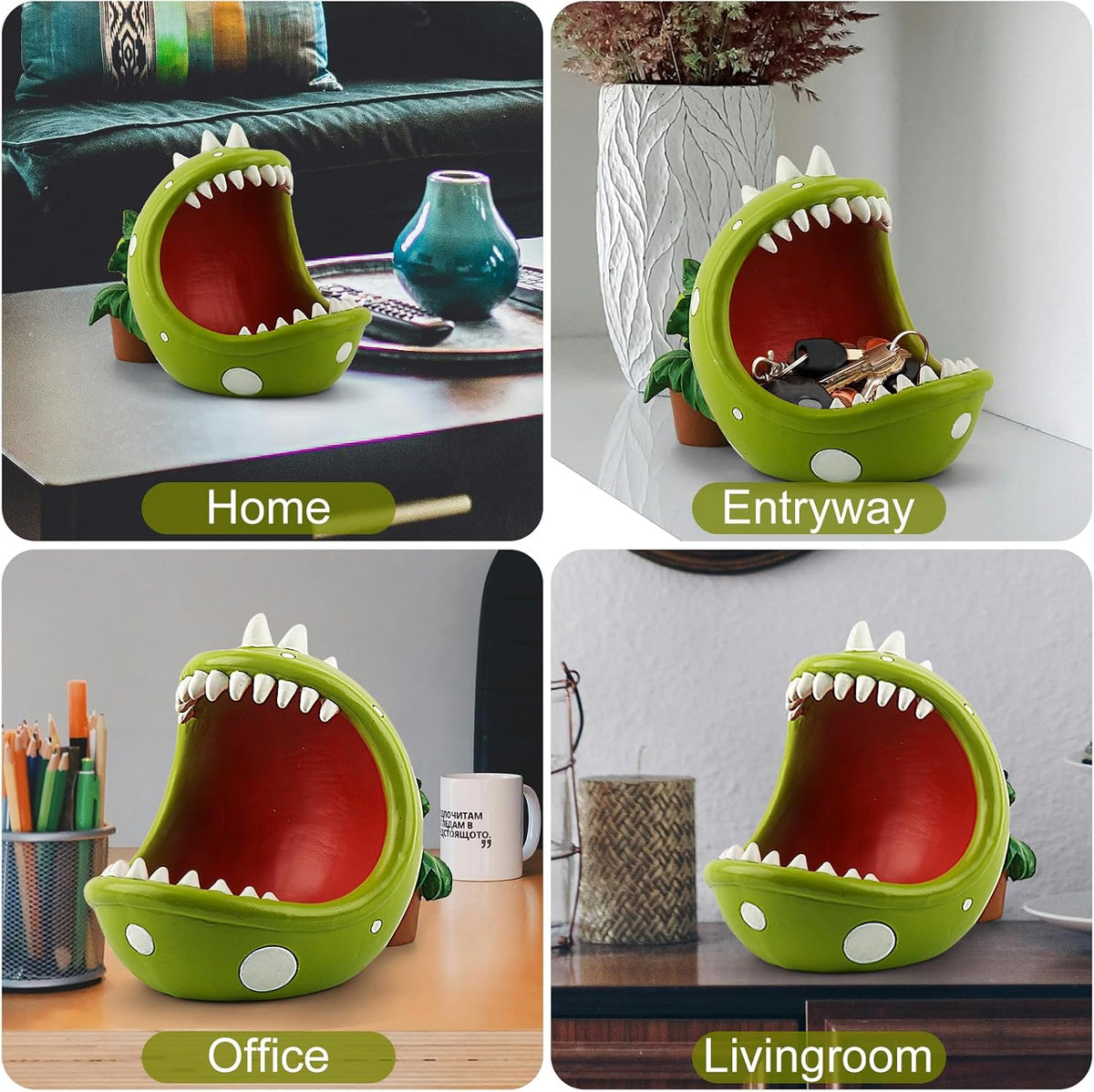 Piranha Plant Large Candy Bowl For Candy Dish Key Bowl Decorative Bowl Home D...
