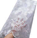 worthsjlh white lace fabric 2020 african french lace, main product view