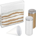 Lillian Rose W Acrylic Together Forever Unity Ceremony Set with 2 Containers of Colored Sand, 1.25", Clear (US852 TO)