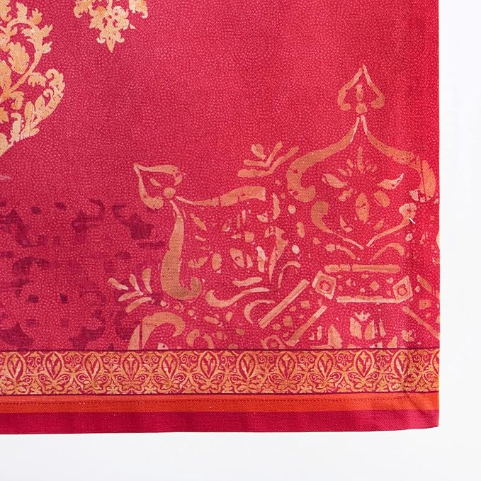 Maison d' Hermine Table Runner 100% Cotton Single Layer Table Runners 72 inches Long for Thanksgiving Christmas Decorations Home Kitchen Dining Party Wedding (Versailles, 14.5" x 72")