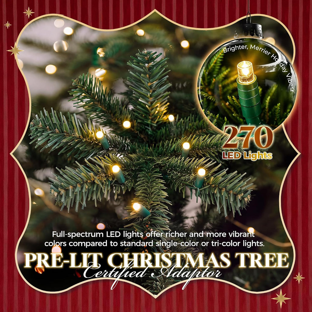 hollo star 6ft prelit christmas tree, multi-color rgbw, package contents