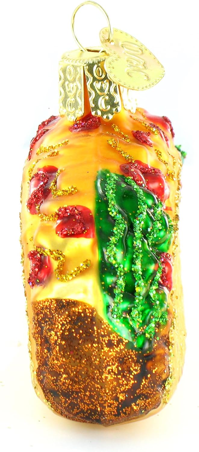 Old World Christmas Ornaments: Taco Glass Blown Ornaments for Christmas Tree (32084)
