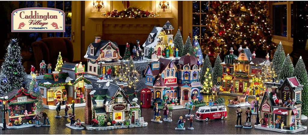 lemax holly jolly junction, lighted buildings, #45274, side view