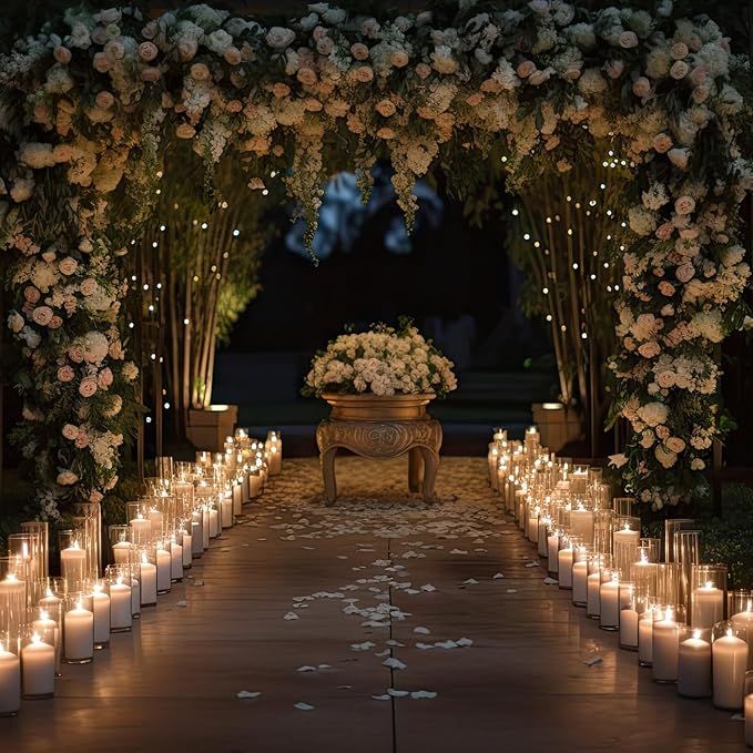 12 Pcs Thin Glass Cylinder Vases 2.5''/3.3'' Diameter 2mm Wall Thickness Clear Flowers Vase Hurricane Floating Candles Holders for Table Centerpieces Wedding Decor (3.3'' X 5.9'',7.9'',9.8'')