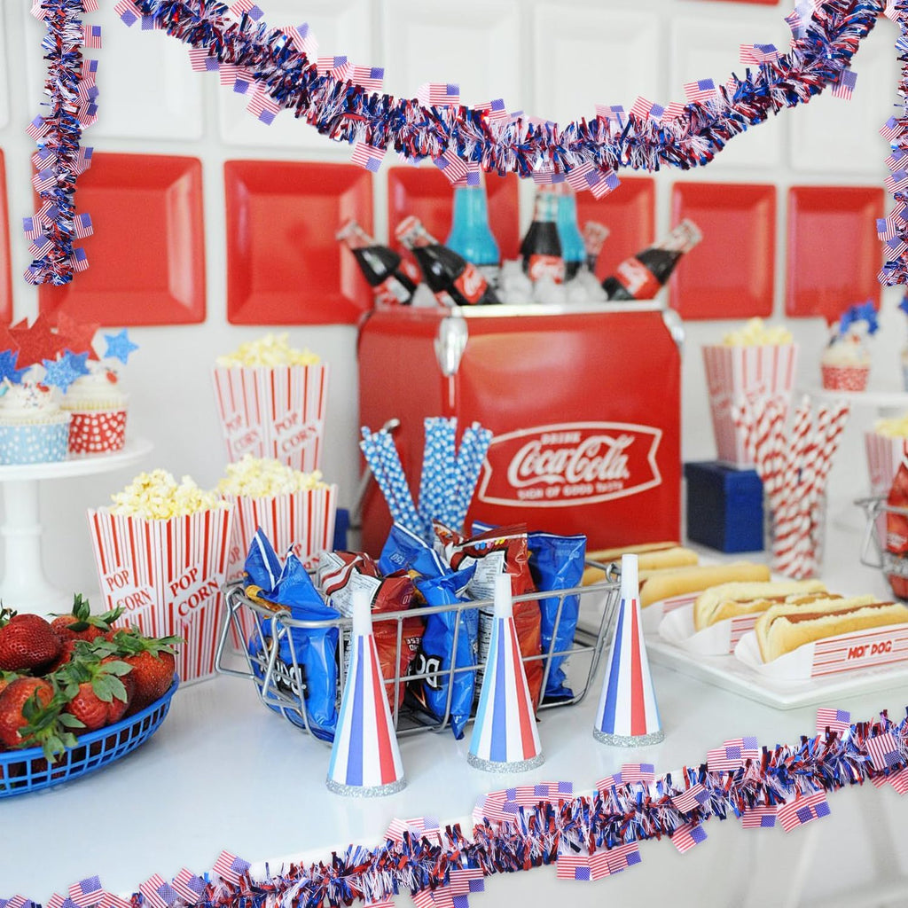 Soccer Birthday Party Decorations The US Team American Flag 26 Feet Soccer Banner Party Soccer Garland,Boys Fans Bar Party Supplies