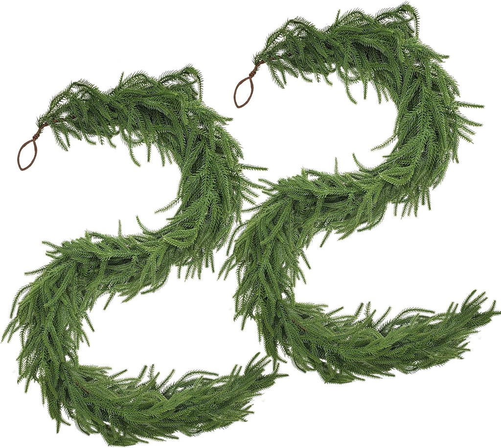 6 ft norfolk pine garlands, real touch christmas, main product view