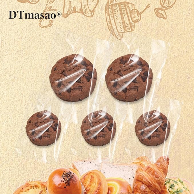 4x6 Inches 100 Pcs Clear Self Sealing Cellophane Bags Cookie Bags Resealable Cellophane Bag for Packaging Cookies,Gifts,Favors, Products,Candy