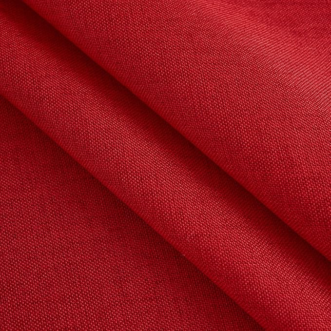 NLMUVW Red Linen Tablecloth Rectangle, Christmas Table Cloth Water Resistant Textured Table Cover for Kitchen Dining Coffee Party, 54 x 120 Inch