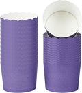 Panificio 6 Ounce Cupcake Wrappers, 200 Scalloped Baking Cups - Oven-Ready, Greaseproof, Purple Paper Cupcake Liners, Disposable, For Birthdays, Baby Showers, Or Weddings - Restaurantware