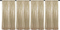JYFLZQ Champagne Sequin Backdrop Curtains 2ft x 8ft 4 Panel Glitter Photo Booth Backdrops Sparkly Photography Background Drapes for Parties Wedding Bridal Showers