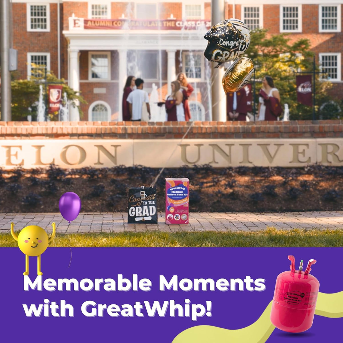GreatWhip 13L Helium Tank for Balloons at Home, Up to 50 Latex Balloons
