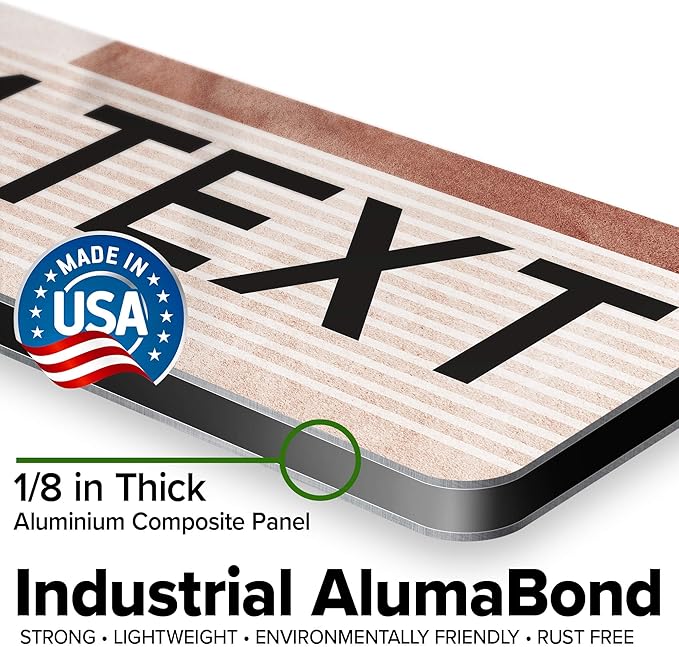 Custom Sign, Custom Street Sign, 11 Font Colors, 13 Font Styles, 4 Hole Options, 22 Sizes, 4x18 Inches, Rust Free DiBound, Fade Resistant, Made in USA by My Sign Center (Mid-Century Modern 1)
