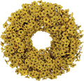 20" yellow fall wreath for front door, artificial, main product view