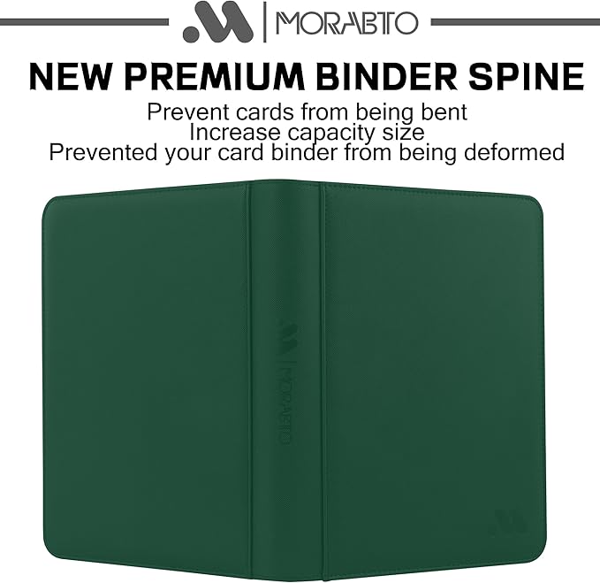Card Binder 9 Pocket,Trading Card Binder Holds up to 360 Cards with 20 Sleeves,Zipper Card Holder Album Compatible with TCG Card/Game Cards/Sports Card